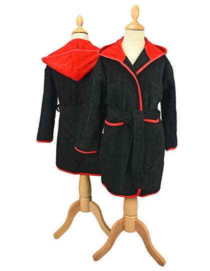 Boyzz&Girlzz® Hooded Bathrobe von ARTG – Produkt- und Farbansicht für Textildruck und Stickerei