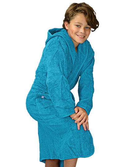 Boyzz&Girlzz® Hooded Bathrobe von ARTG – Produkt- und Farbansicht für Textildruck und Stickerei