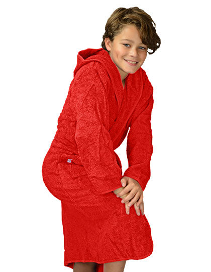 Boyzz&Girlzz® Hooded Bathrobe von ARTG – Produkt- und Farbansicht für Textildruck und Stickerei