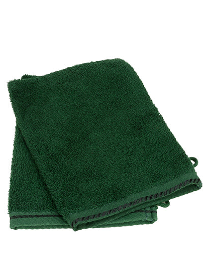ARTG Washcloth in Dark Green – mit Firmenlogo individualisierbar