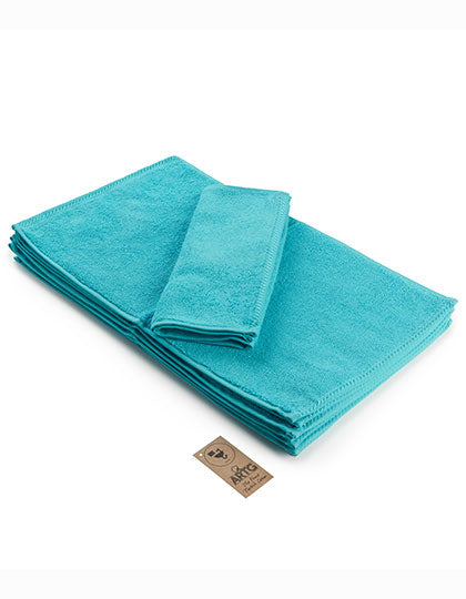 ARTG Guest Towel in Aqua Blue – mit Firmenlogo individualisierbar