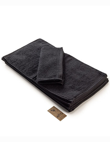 ARTG Guest Towel in Black – mit Firmenlogo individualisierbar