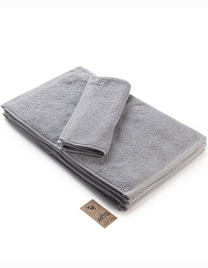 ARTG Guest Towel in Light Grey – mit Firmenlogo individualisierbar