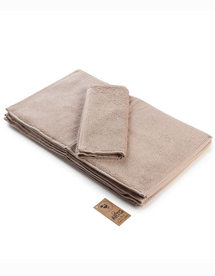 ARTG Guest Towel in Sand – mit Firmenlogo individualisierbar
