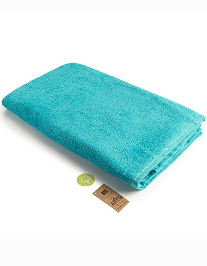 ARTG Big Towel in Aqua Blue – mit Firmenlogo individualisierbar