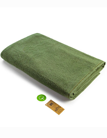 ARTG Big Towel in Army Green – mit Firmenlogo individualisierbar