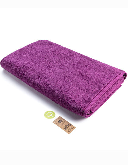 ARTG Big Towel in Aubergine – mit Firmenlogo individualisierbar