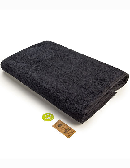 ARTG Big Towel in Black – mit Firmenlogo individualisierbar