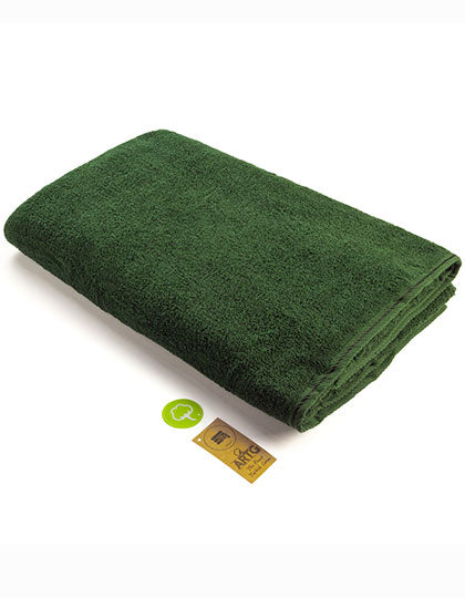 ARTG Big Towel in Dark Green – mit Firmenlogo individualisierbar