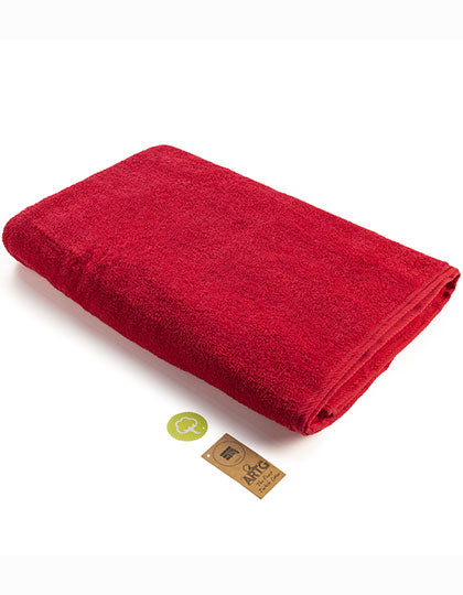ARTG Big Towel in Deep Red – mit Firmenlogo individualisierbar