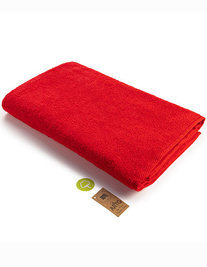 ARTG Big Towel in Fire Red – mit Firmenlogo individualisierbar