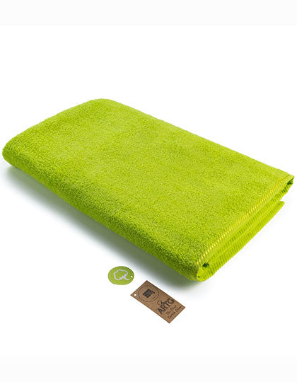ARTG Big Towel in Lime Green – mit Firmenlogo individualisierbar