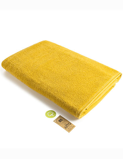 ARTG Big Towel in Mustard – mit Firmenlogo individualisierbar