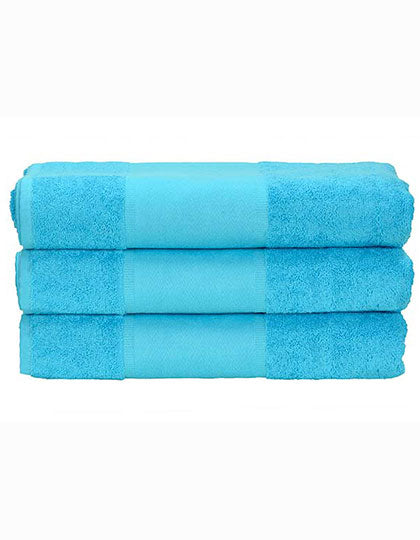 ARTG PRINT-Me® Hand Towel in Aqua Blue – mit Firmenlogo individualisierbar