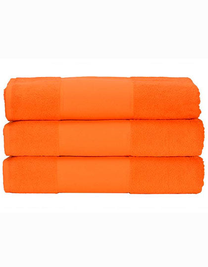 ARTG PRINT-Me® Hand Towel in Bright Orange – mit Firmenlogo individualisierbar