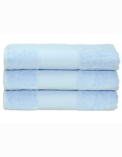 ARTG PRINT-Me® Hand Towel in Light Blue – mit Firmenlogo individualisierbar