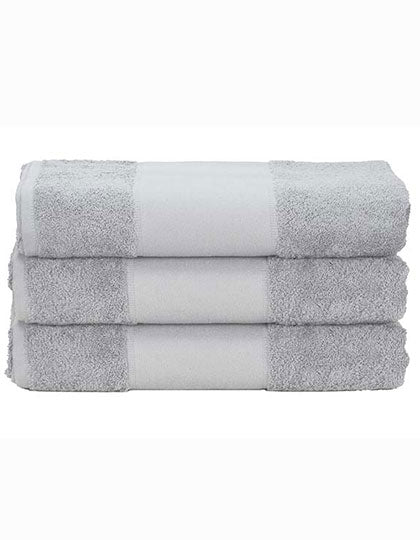 ARTG PRINT-Me® Hand Towel in Light Grey – mit Firmenlogo individualisierbar