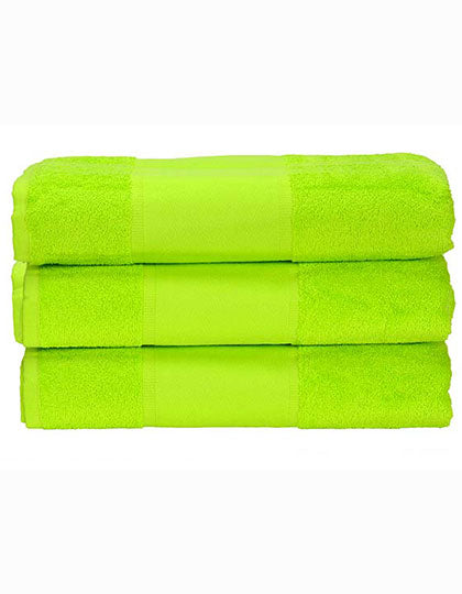 ARTG PRINT-Me® Hand Towel in Lime Green – mit Firmenlogo individualisierbar