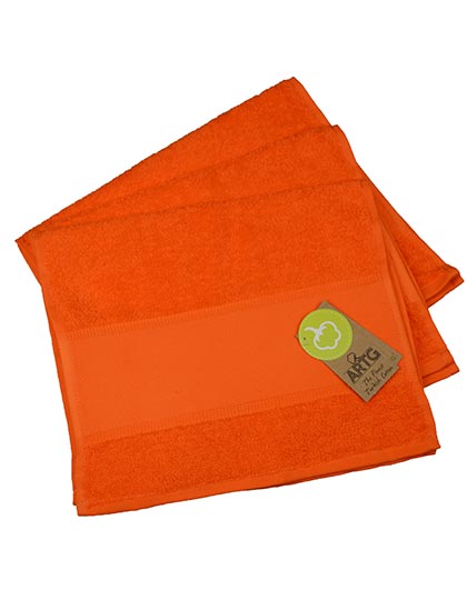 ARTG PRINT-Me® Guest Towel AR074 in Bright Orange