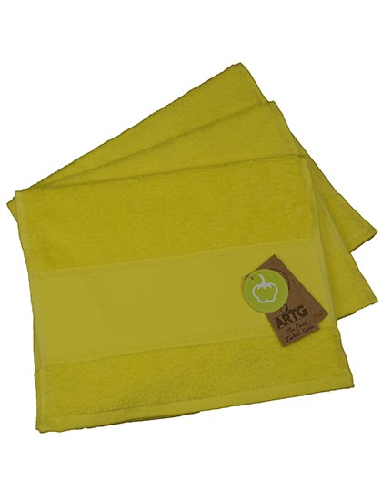 ARTG PRINT-Me® Guest Towel AR074 in Bright Yellow