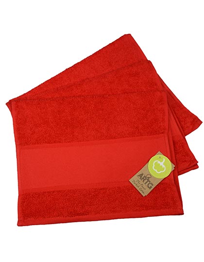 ARTG PRINT-Me® Guest Towel AR074 in Fire Red