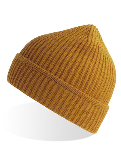 Atlantis Maple Beanie in Mustard – mit Firmenlogo individualisierbar