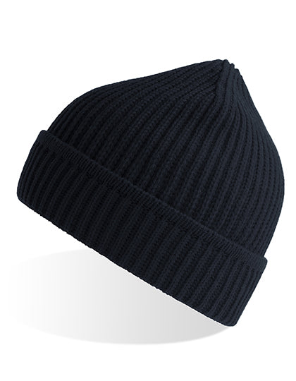Atlantis Maple Beanie in Navy – mit Firmenlogo individualisierbar