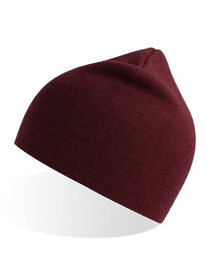 Atlantis Holly Beanie in Burgundy Melange – mit Firmenlogo individualisierbar