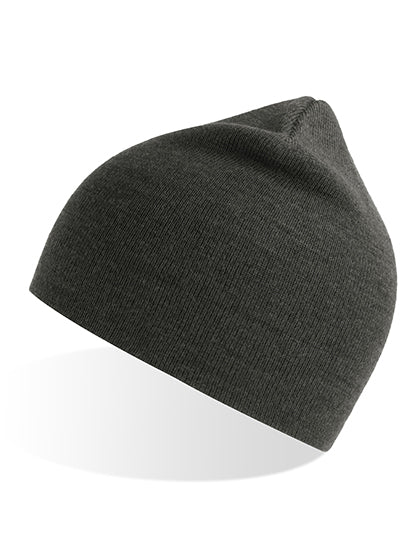 Atlantis Holly Beanie in Dark Grey Melange – mit Firmenlogo individualisierbar