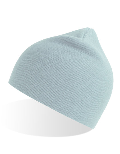 Atlantis Holly Beanie in Light Blue – mit Firmenlogo individualisierbar