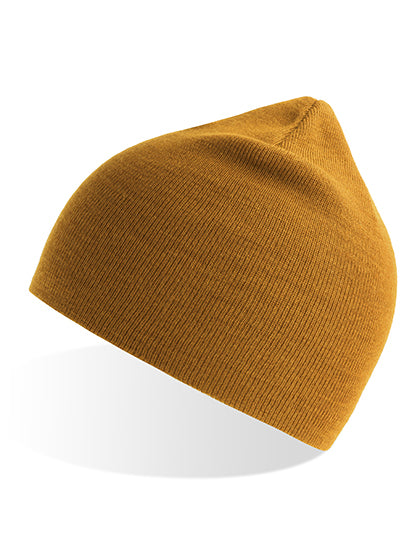 Atlantis Holly Beanie in Mustard – mit Firmenlogo individualisierbar