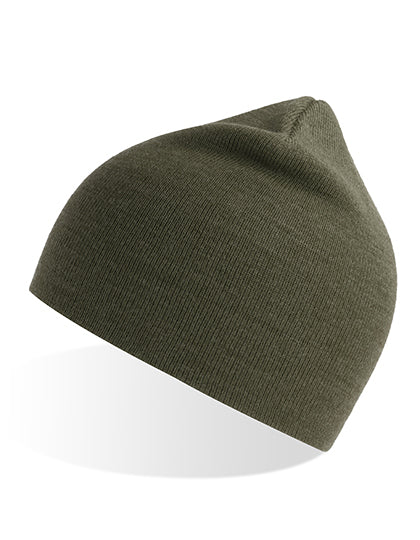 Atlantis Holly Beanie in Olive – mit Firmenlogo individualisierbar
