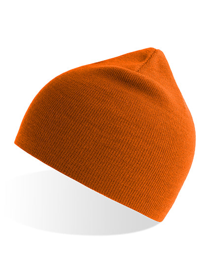 Atlantis Holly Beanie in Orange – mit Firmenlogo individualisierbar