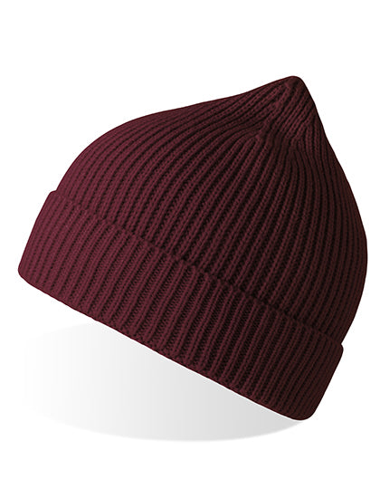 Atlantis Andy Beanie in Burgundy – mit Firmenlogo individualisierbar