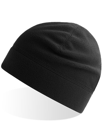 Atlantis Birk Beanie in Black – mit Firmenlogo individualisierbar