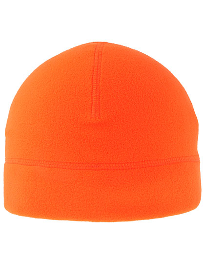 Atlantis Birk Beanie in Orange Fluo – mit Firmenlogo individualisierbar