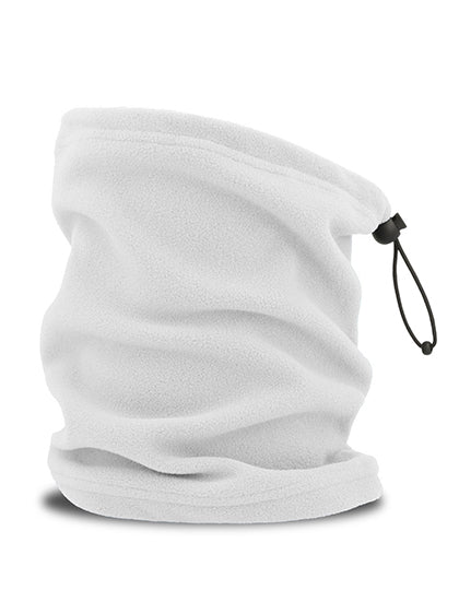 Atlantis Hotty-S Neck Warmer in White – mit Firmenlogo individualisierbar