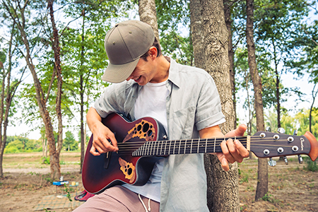 5-Panel Baseballkappe aus recyceltem Polyester