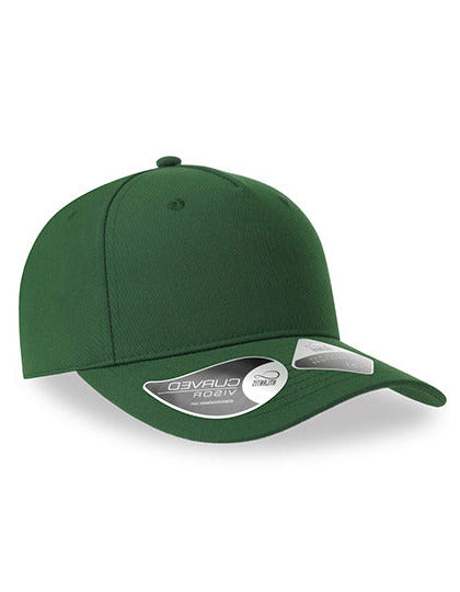 5-Panel Baseballkappe aus recyceltem Polyester von Atlantis – Produkt- und Farbansicht für Textildruck und Stickerei