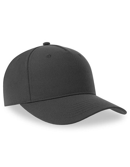 5-Panel Baseballkappe aus recyceltem Polyester von Atlantis – Produkt- und Farbansicht für Textildruck und Stickerei