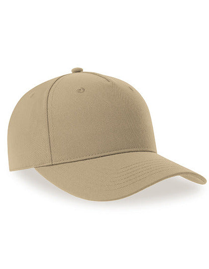 5-Panel Baseballkappe aus recyceltem Polyester von Atlantis – Produkt- und Farbansicht für Textildruck und Stickerei