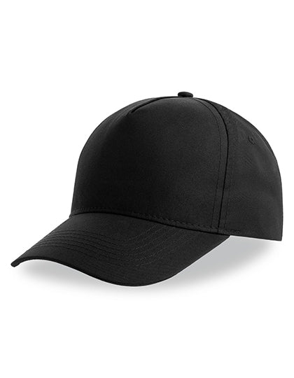 Atlantis Recy Five Cap in Black – mit Firmenlogo individualisierbar