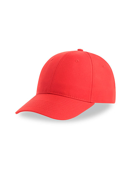 Atlantis Recy Six Cap in Red – mit Firmenlogo individualisierbar
