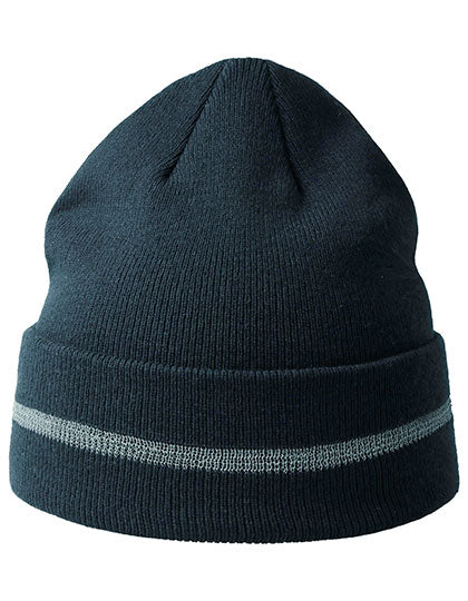 Atlantis Workout Beanie Recycled in Navy – mit Firmenlogo individualisierbar