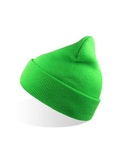 Atlantis Wind Beanie Recycled AT125 in Green Fluo
