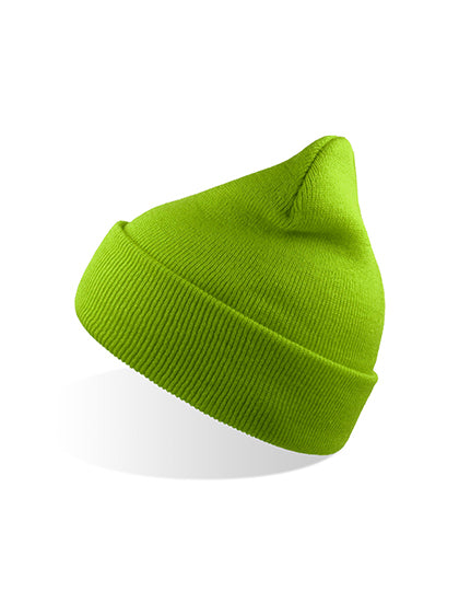 Atlantis Wind Beanie Recycled AT125 in Lime Green