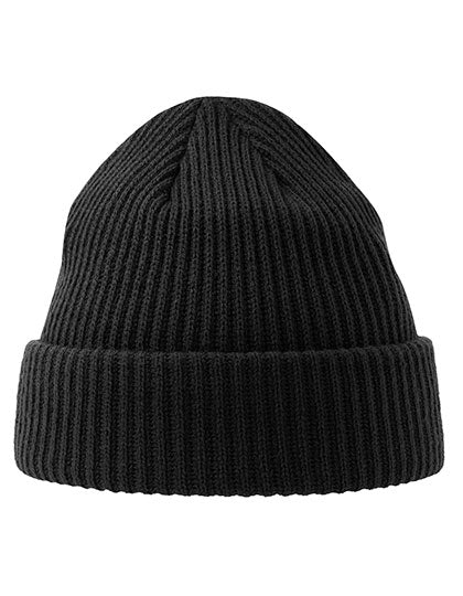 Atlantis Bill-S Beanie in Black – mit Firmenlogo individualisierbar