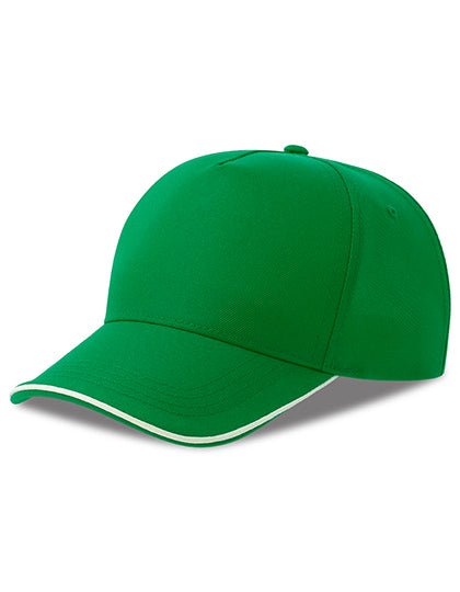 Atlantis Recy Five Piping Cap in Green – mit Firmenlogo individualisierbar