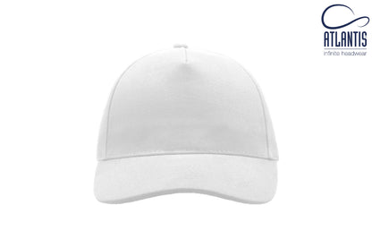 5-Panel Cap aus schwerer, gebürsteter Baumwolle