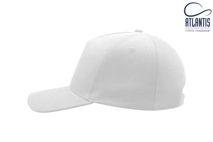 5-Panel Cap aus schwerer, gebürsteter Baumwolle